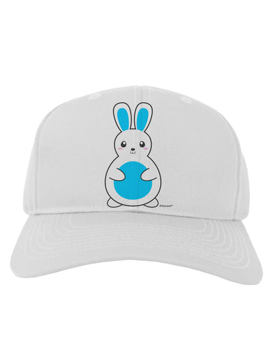 Cute Easter Bunny - Blue Adult Baseball Cap Hat by TooLoud-Baseball Cap-TooLoud-White-One Size-Davson Sales