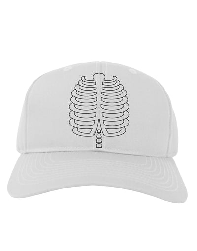 Skeleton Ribcage Halloween Adult Baseball Cap Hat-Baseball Cap-TooLoud-White-One Size-Davson Sales