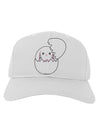 Cute Easter Bunny Hatching Adult Baseball Cap Hat by TooLoud-Baseball Cap-TooLoud-White-One Size-Davson Sales