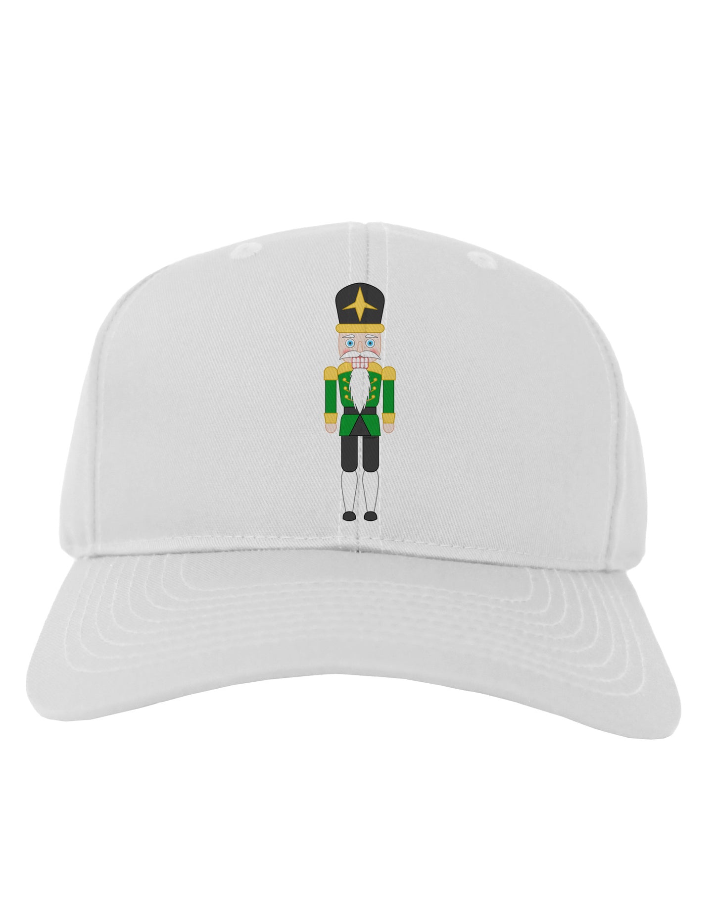 Nutcracker Design - Green Gold Black Adult Baseball Cap Hat-Baseball Cap-TooLoud-White-One Size-Davson Sales