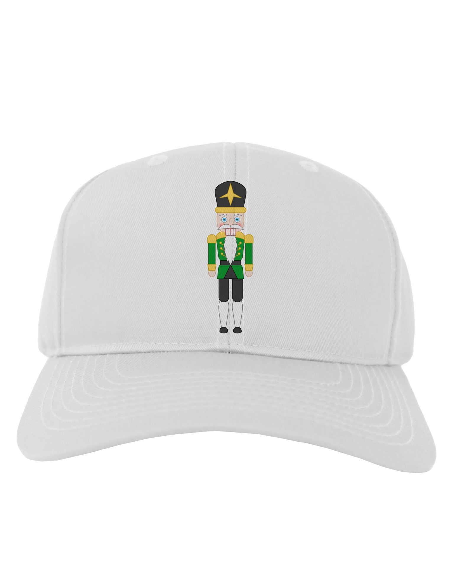 Nutcracker Design - Green Gold Black Adult Baseball Cap Hat-Baseball Cap-TooLoud-White-One Size-Davson Sales