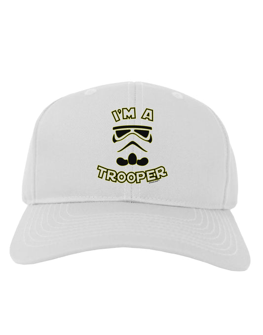 I'm A Trooper Adult Baseball Cap Hat-Baseball Cap-TooLoud-White-One Size-Davson Sales