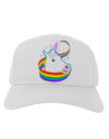 Magical Horn Rainbow Unicorn Adult Baseball Cap Hat-Baseball Cap-TooLoud-White-One Size-Davson Sales