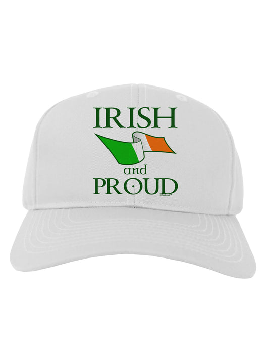 Irish and Proud Adult Baseball Cap Hat-Baseball Cap-TooLoud-White-One Size-Davson Sales