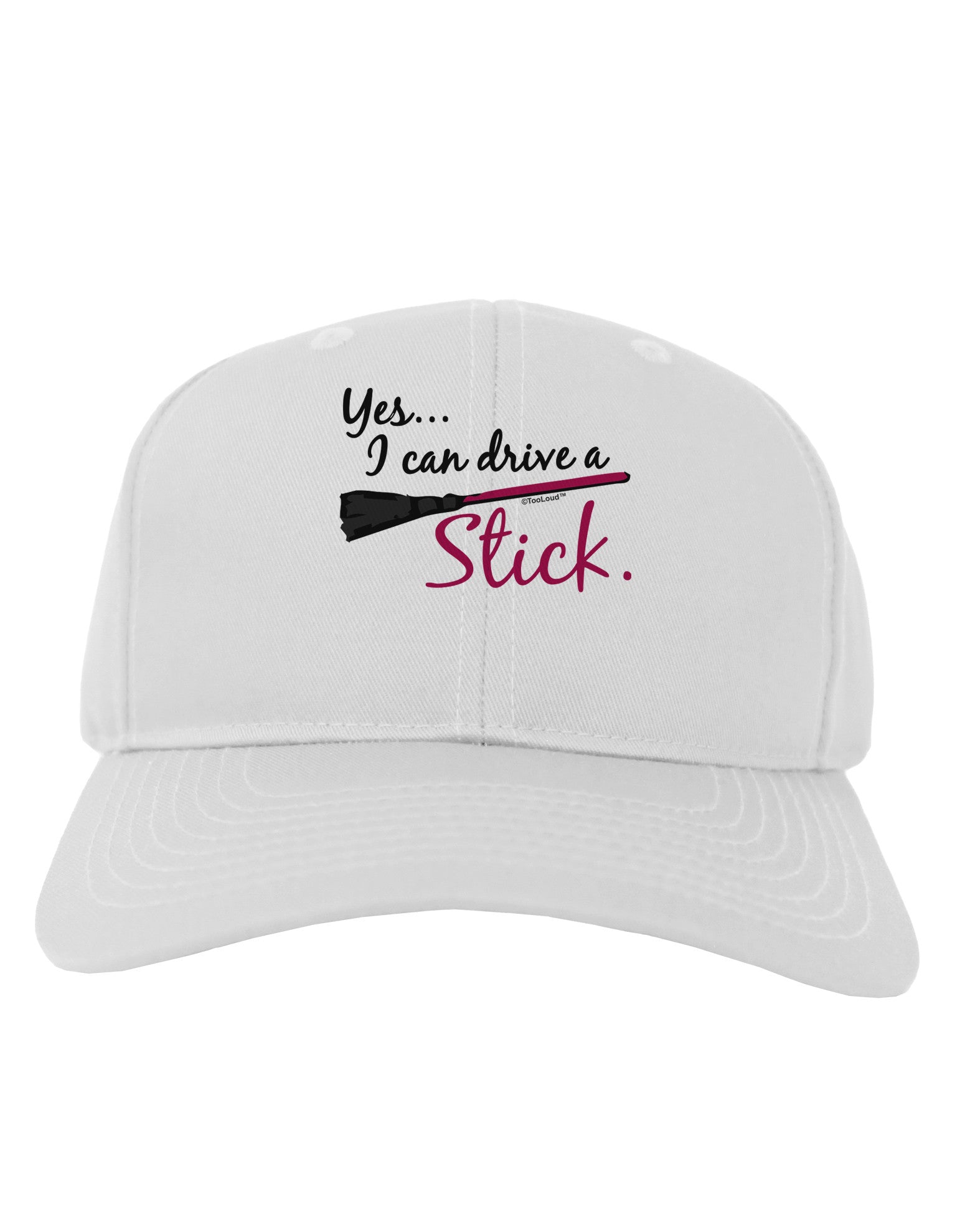 Drive Stick Pink Adult Baseball Cap Hat-Baseball Cap-TooLoud-White-One Size-Davson Sales