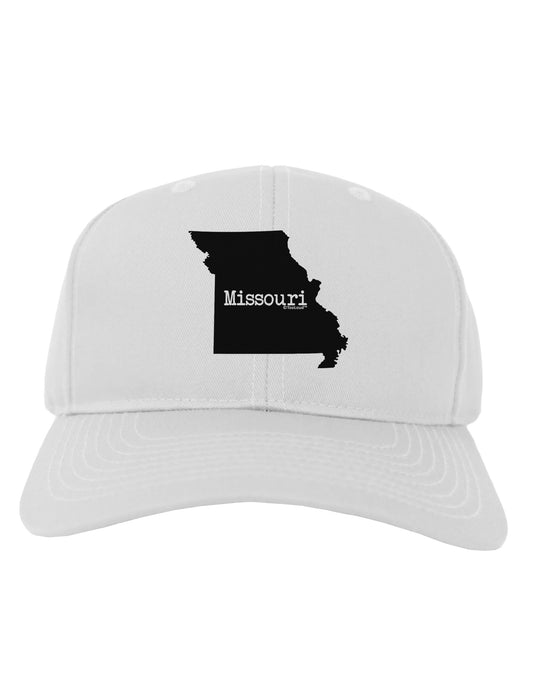 Missouri - United States Shape Adult Baseball Cap Hat-Baseball Cap-TooLoud-White-One Size-Davson Sales