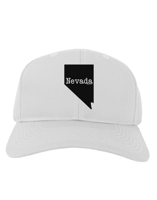 Nevada - United States Shape Adult Baseball Cap Hat by TooLoud-Baseball Cap-TooLoud-White-One Size-Davson Sales