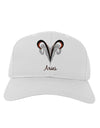 Aries Symbol Adult Baseball Cap Hat-Baseball Cap-TooLoud-White-One Size-Davson Sales