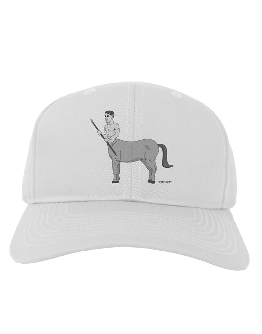 Greek Mythology Centaur Design - Grayscale Adult Baseball Cap Hat by TooLoud-Baseball Cap-TooLoud-White-One Size-Davson Sales