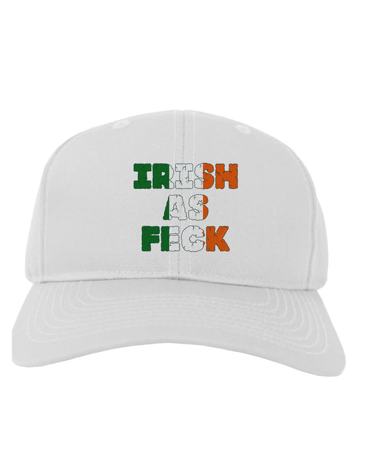Irish As Feck Funny Adult Baseball Cap Hat by TooLoud-Baseball Cap-TooLoud-White-One Size-Davson Sales
