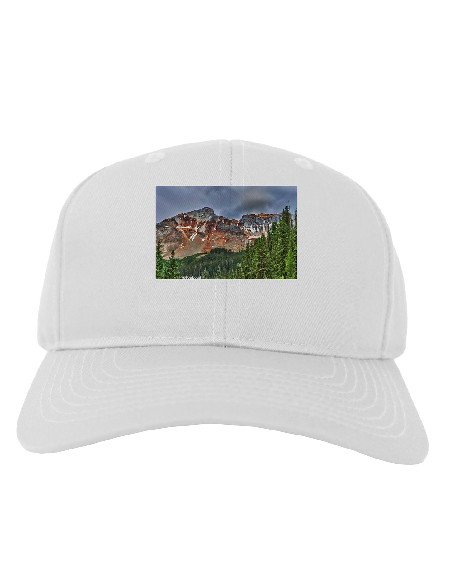 Colorado Mountains Forrest Adult Baseball Cap Hat-Baseball Cap-TooLoud-White-One Size-Davson Sales