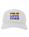 Stand For Love Rainbow Adult Baseball Cap Hat-Baseball Cap-TooLoud-White-One Size-Davson Sales