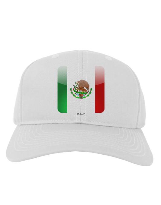 Mexican Flag App Icon Adult Baseball Cap Hat by TooLoud-Baseball Cap-TooLoud-White-One Size-Davson Sales
