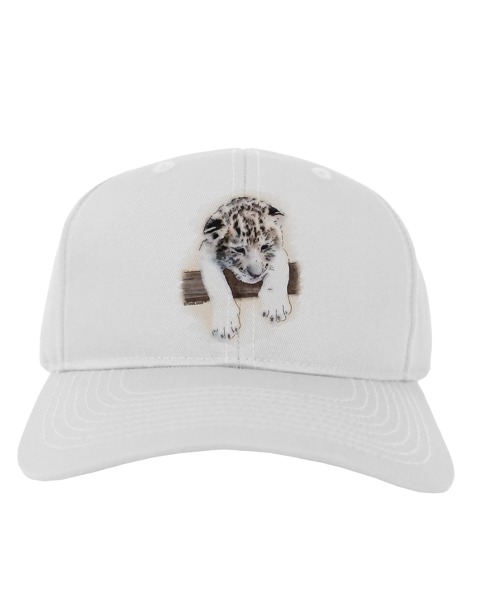 Leopard Cub Adult Baseball Cap Hat-Baseball Cap-TooLoud-White-One Size-Davson Sales