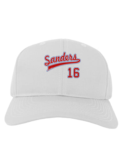 Sanders Jersey 16 Adult Baseball Cap Hat-Baseball Cap-TooLoud-White-One Size-Davson Sales