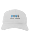 Dreidel Champion Hanukkah Adult Baseball Cap Hat-Baseball Cap-TooLoud-White-One Size-Davson Sales