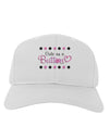 Cute As A Button Adult Baseball Cap Hat-Baseball Cap-TooLoud-White-One Size-Davson Sales