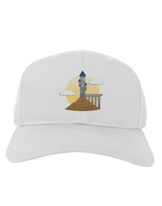 Moonlit Wizard Tower - Halloween Adult Baseball Cap Hat-Baseball Cap-TooLoud-White-One Size-Davson Sales