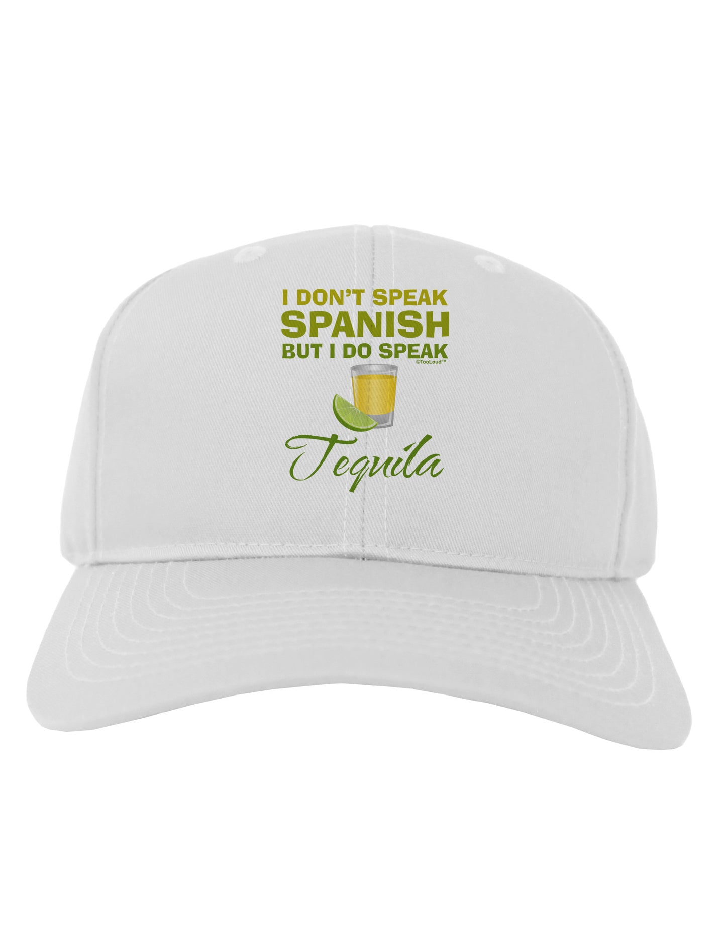 I Do Speak Tequila Adult Baseball Cap Hat-Baseball Cap-TooLoud-White-One Size-Davson Sales