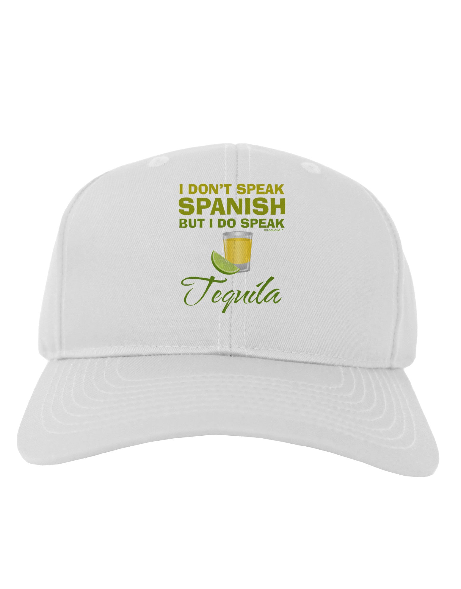 I Do Speak Tequila Adult Baseball Cap Hat-Baseball Cap-TooLoud-White-One Size-Davson Sales
