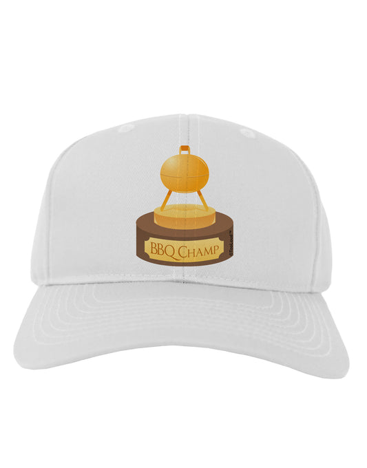 BBQ Champ - Golden Grill Trophy Adult Baseball Cap Hat by TooLoud-Baseball Cap-TooLoud-White-One Size-Davson Sales