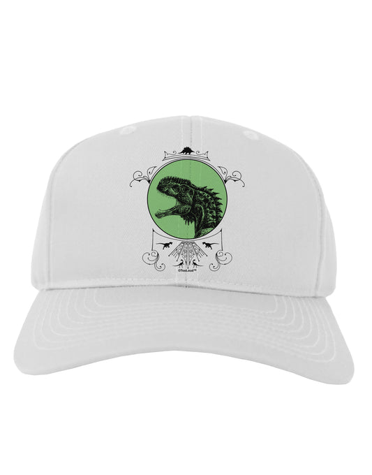 Jurassic Dinosaur Face Adult Baseball Cap Hat by TooLoud-Baseball Cap-TooLoud-White-One Size-Davson Sales
