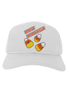 Happy Halloween Cute Candy Corn Adult Baseball Cap Hat-Baseball Cap-TooLoud-White-One Size-Davson Sales