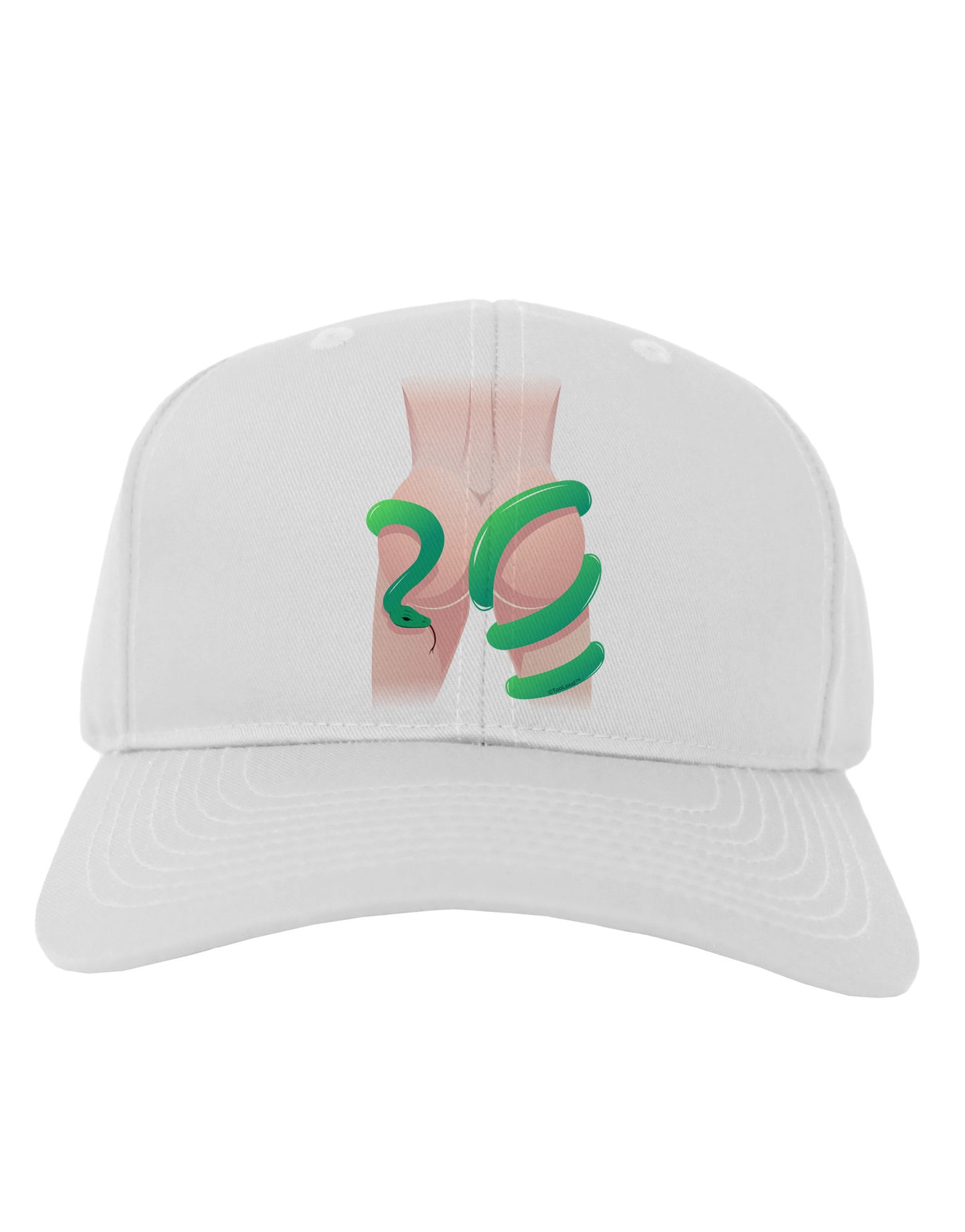 Lady Anaconda Design Light Adult Baseball Cap Hat-Baseball Cap-TooLoud-White-One Size-Davson Sales