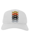 Natural Mustache Rainbow Adult Baseball Cap Hat-Baseball Cap-TooLoud-White-One Size-Davson Sales