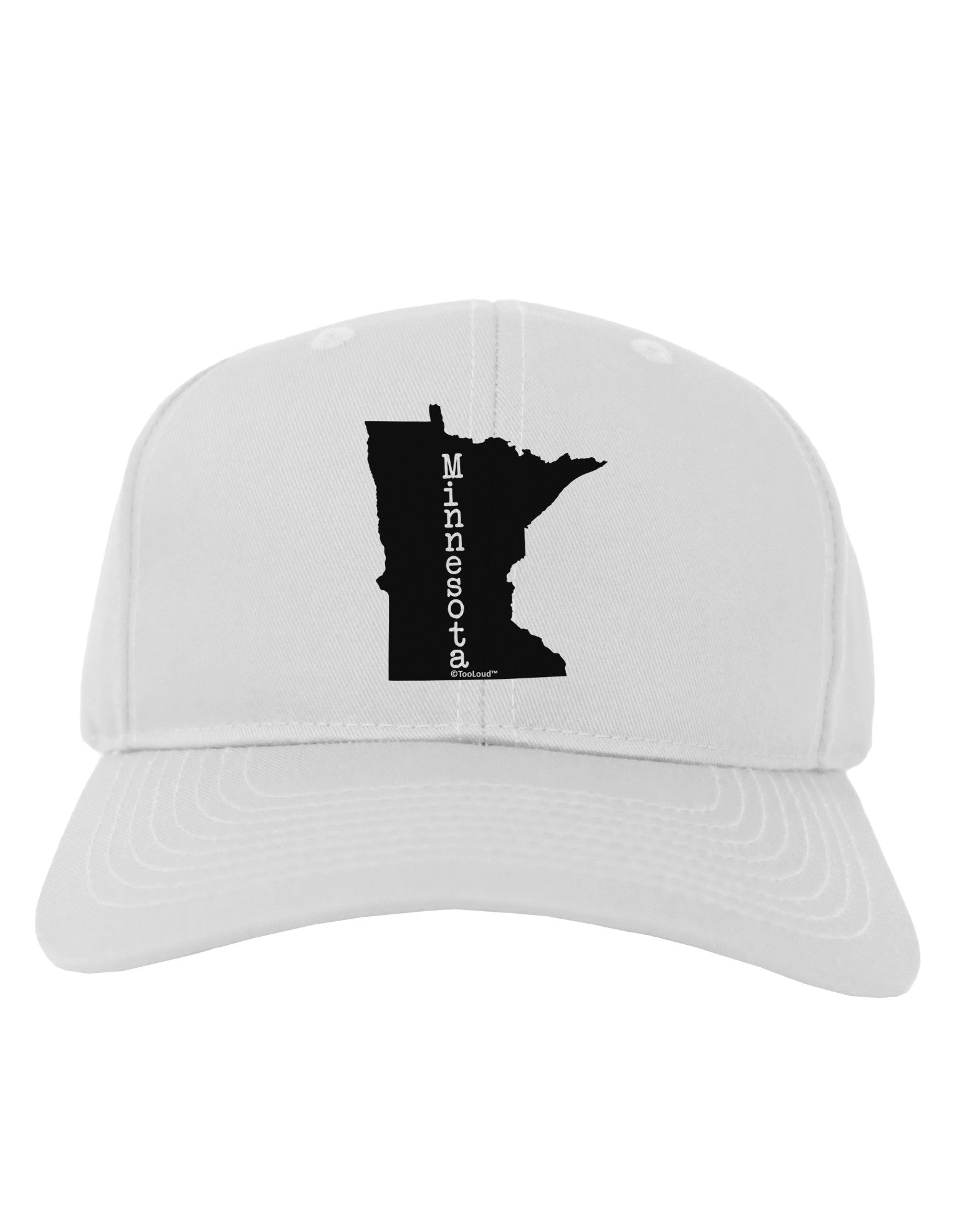 Minnesota - United States Shape Adult Baseball Cap Hat-Baseball Cap-TooLoud-White-One Size-Davson Sales