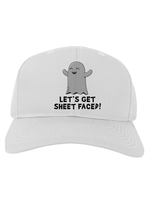 Let's Get Sheet Faced Adult Baseball Cap Hat by TooLoud-Baseball Cap-TooLoud-White-One Size-Davson Sales