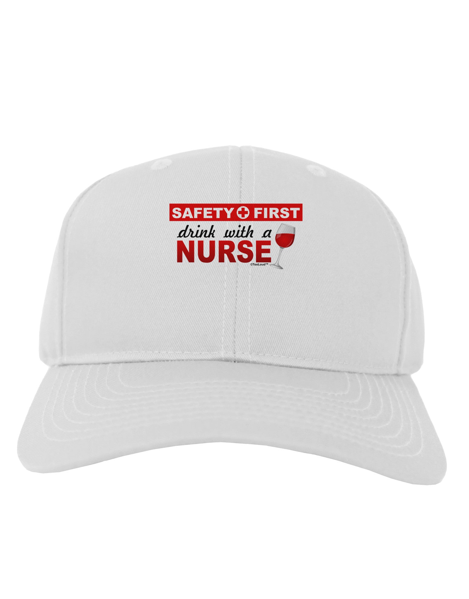 Drink With A Nurse Adult Baseball Cap Hat-Baseball Cap-TooLoud-White-One Size-Davson Sales