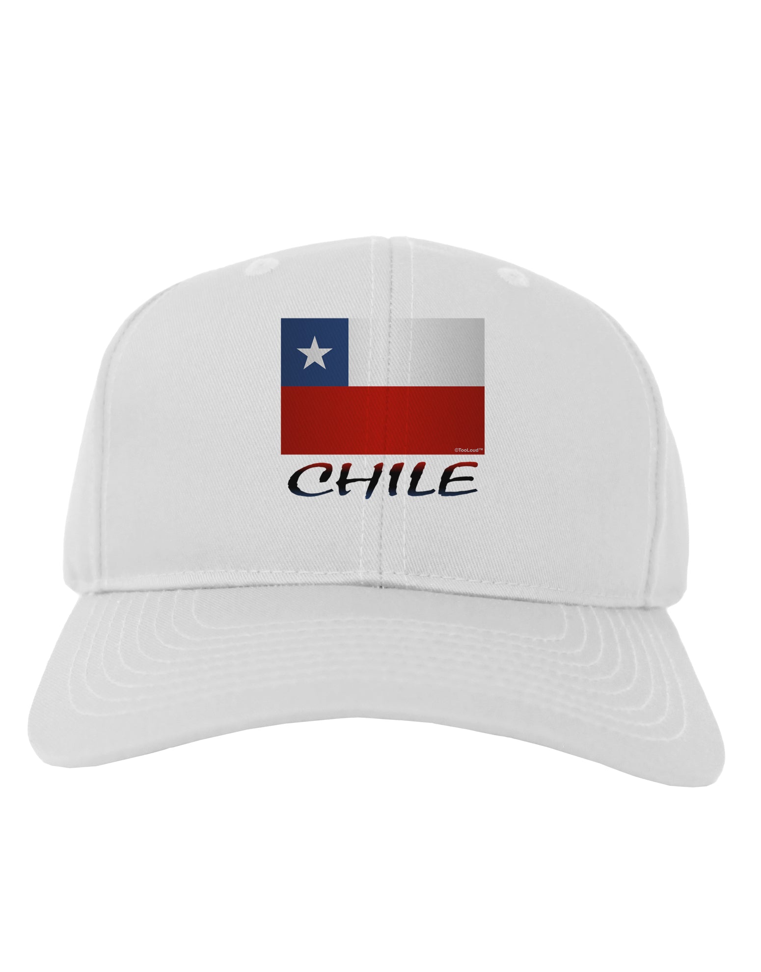 Chile Flag Adult Baseball Cap Hat-Baseball Cap-TooLoud-White-One Size-Davson Sales