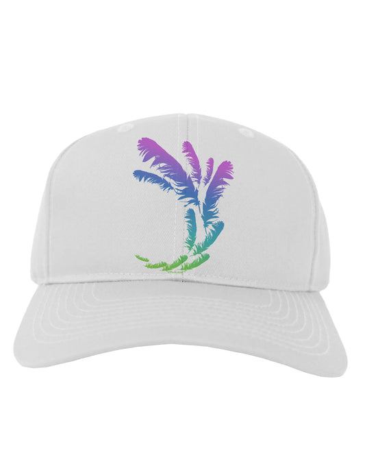 Tropical Feathers Adult Baseball Cap Hat-Baseball Cap-TooLoud-White-One Size-Davson Sales