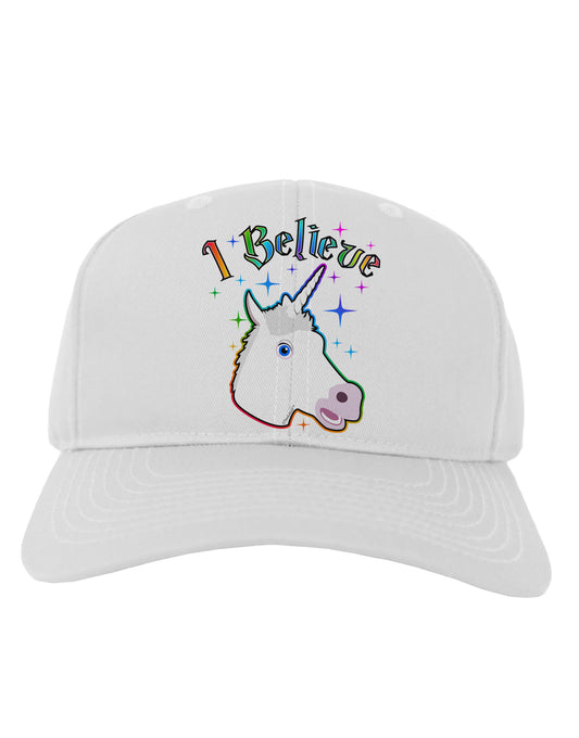I Believe in Unicorns Adult Baseball Cap Hat-Baseball Cap-TooLoud-White-One Size-Davson Sales