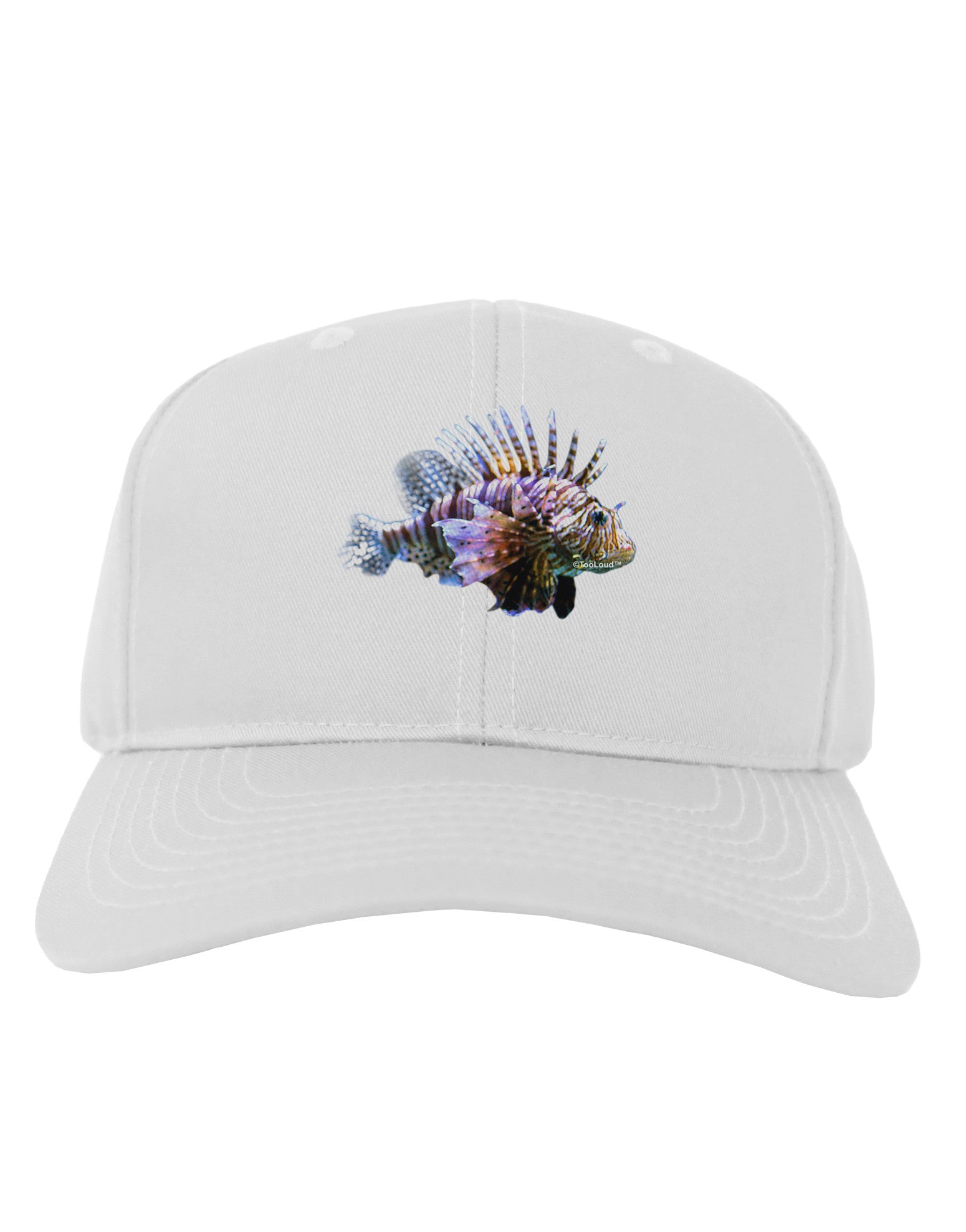 Lionfish Adult Baseball Cap Hat-Baseball Cap-TooLoud-White-One Size-Davson Sales