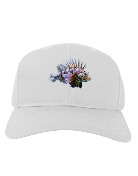 Lionfish Adult Baseball Cap Hat-Baseball Cap-TooLoud-White-One Size-Davson Sales