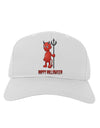 Cute Devil - Happy Halloween Design Adult Baseball Cap Hat-Baseball Cap-TooLoud-White-One Size-Davson Sales