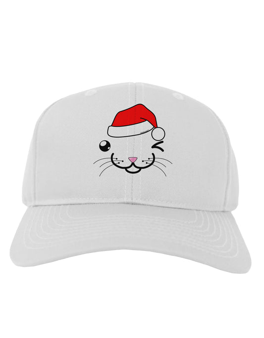 Kyu-T Face Kattio Santa Hat Boy Cat Adult Baseball Cap Hat-Baseball Cap-TooLoud-White-One Size-Davson Sales