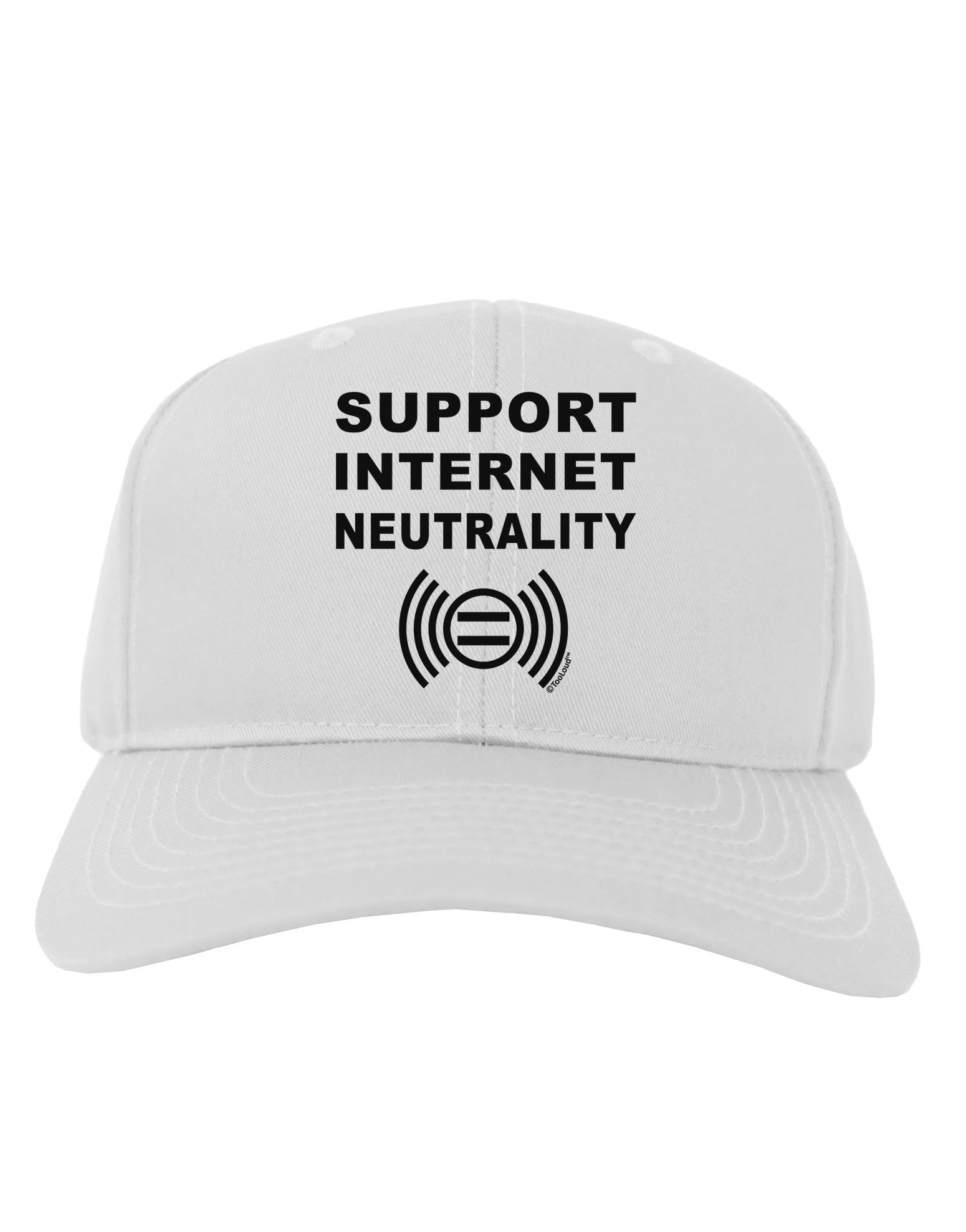 Support Internet Neutrality Adult Baseball Cap Hat-Baseball Cap-TooLoud-White-One Size-Davson Sales