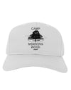 Camp Morning Wood Staff - B&W Adult Baseball Cap Hat-Baseball Cap-TooLoud-White-One Size-Davson Sales
