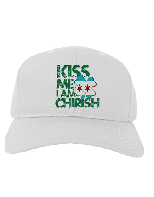 Kiss Me I'm Chirish Adult Baseball Cap Hat by TooLoud-Baseball Cap-TooLoud-White-One Size-Davson Sales