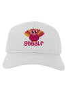 Cute Gobble Turkey Pink Adult Baseball Cap Hat-Baseball Cap-TooLoud-White-One Size-Davson Sales