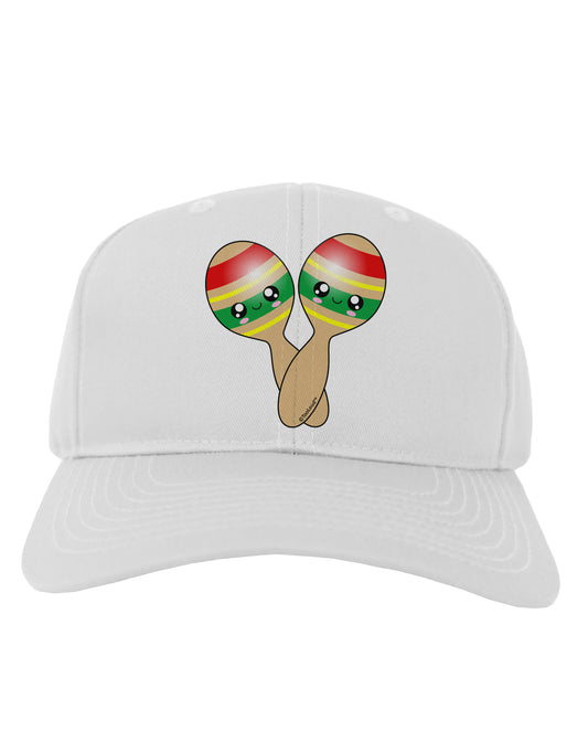 Cute Maracas Design Adult Baseball Cap Hat by TooLoud-Baseball Cap-TooLoud-White-One Size-Davson Sales