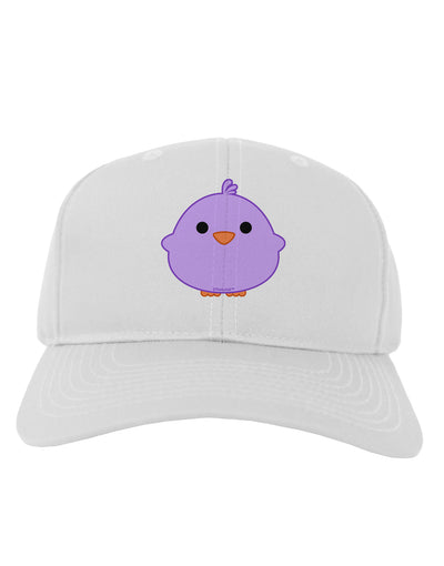 Cute Little Chick - Purple Adult Baseball Cap Hat by TooLoud-Baseball Cap-TooLoud-White-One Size-Davson Sales