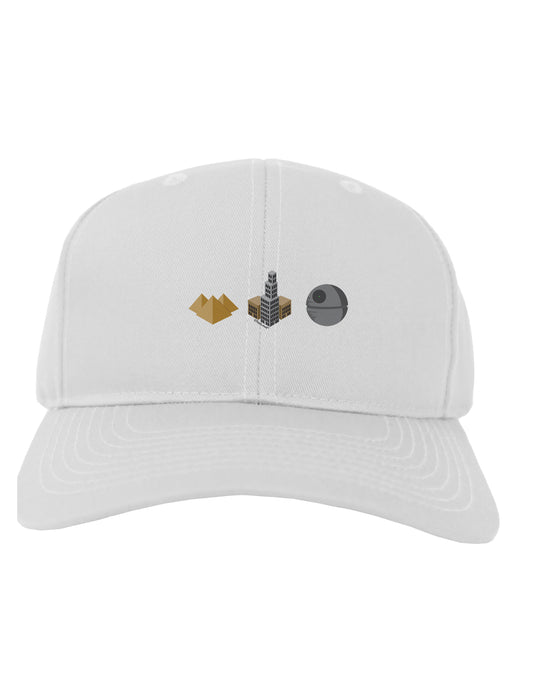 History of Architecture Funny Sci-fi Adult Baseball Cap Hat by TooLoud-Baseball Cap-TooLoud-White-One Size-Davson Sales