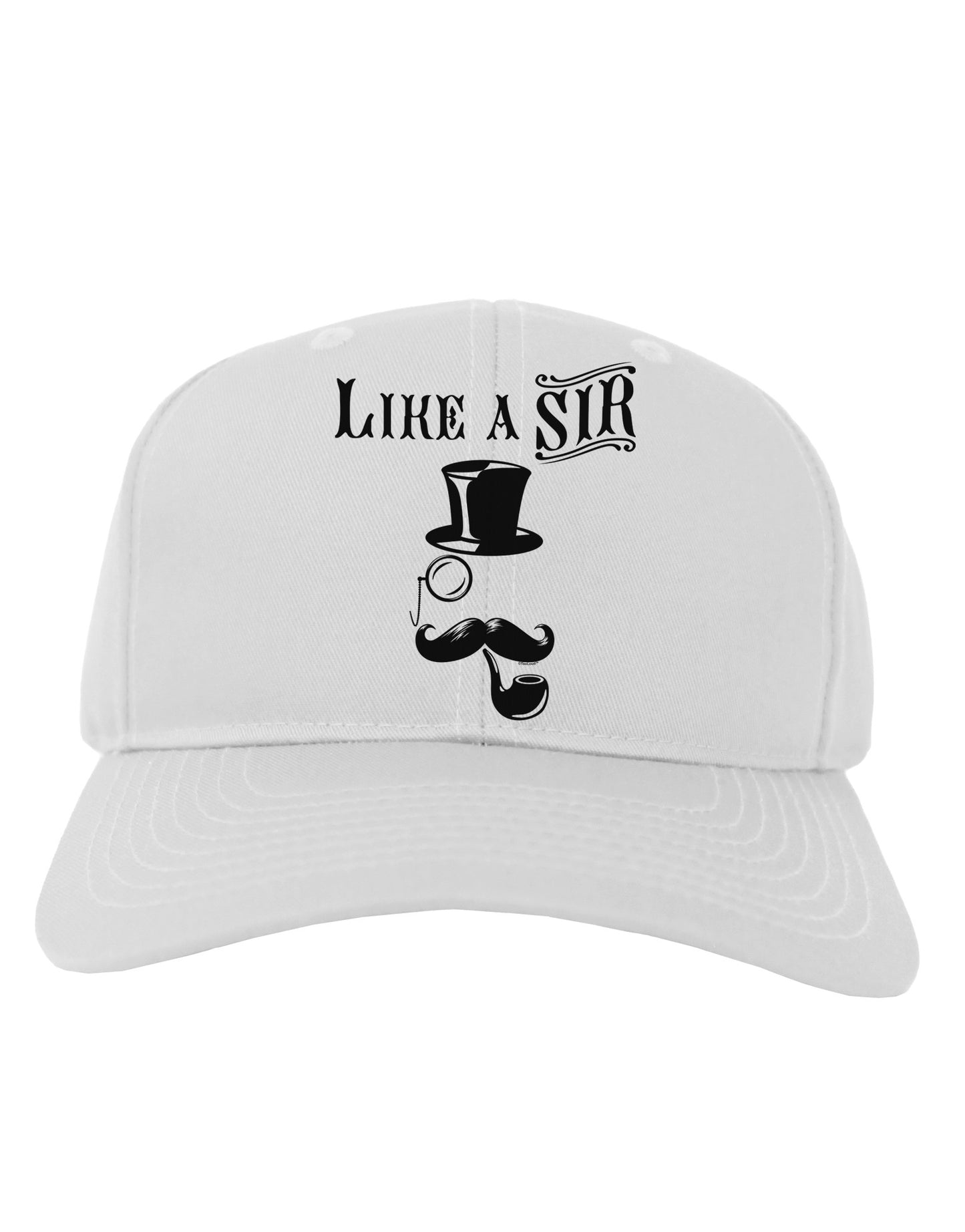 Like A Sir - Super Classy Adult Baseball Cap Hat-Baseball Cap-TooLoud-White-One Size-Davson Sales
