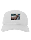 TooLoud Wide Eyed Big Horn Adult Baseball Cap Hat-Baseball Cap-TooLoud-White-One Size-Davson Sales
