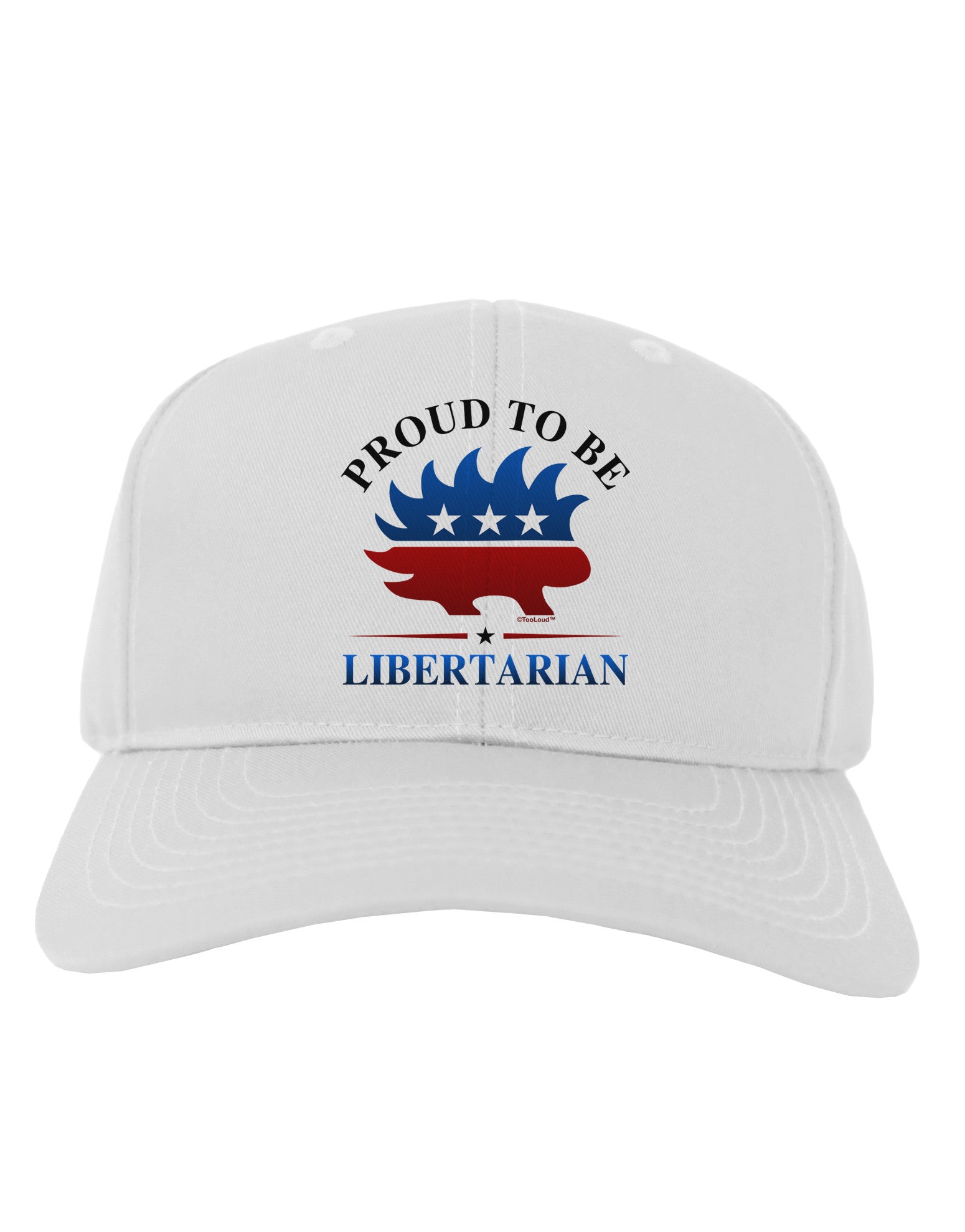 Proud To Be Libertarian Adult Baseball Cap Hat-Baseball Cap-TooLoud-White-One Size-Davson Sales