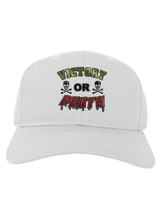 TooLoud Victory Or Death Adult Baseball Cap Hat-Baseball Cap-TooLoud-White-One Size-Davson Sales